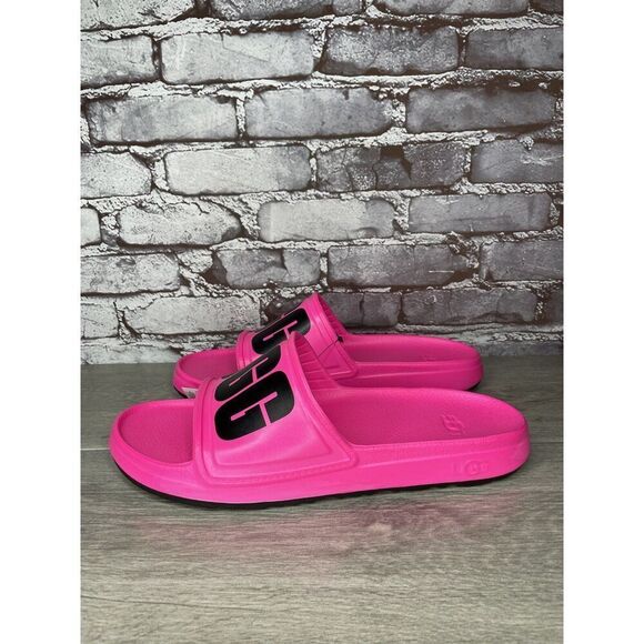 UGG WILCOX SLIDE Pink Rubber Light Waterproof Sport Sandals Men’s Sz 10M US/43EU main image 5